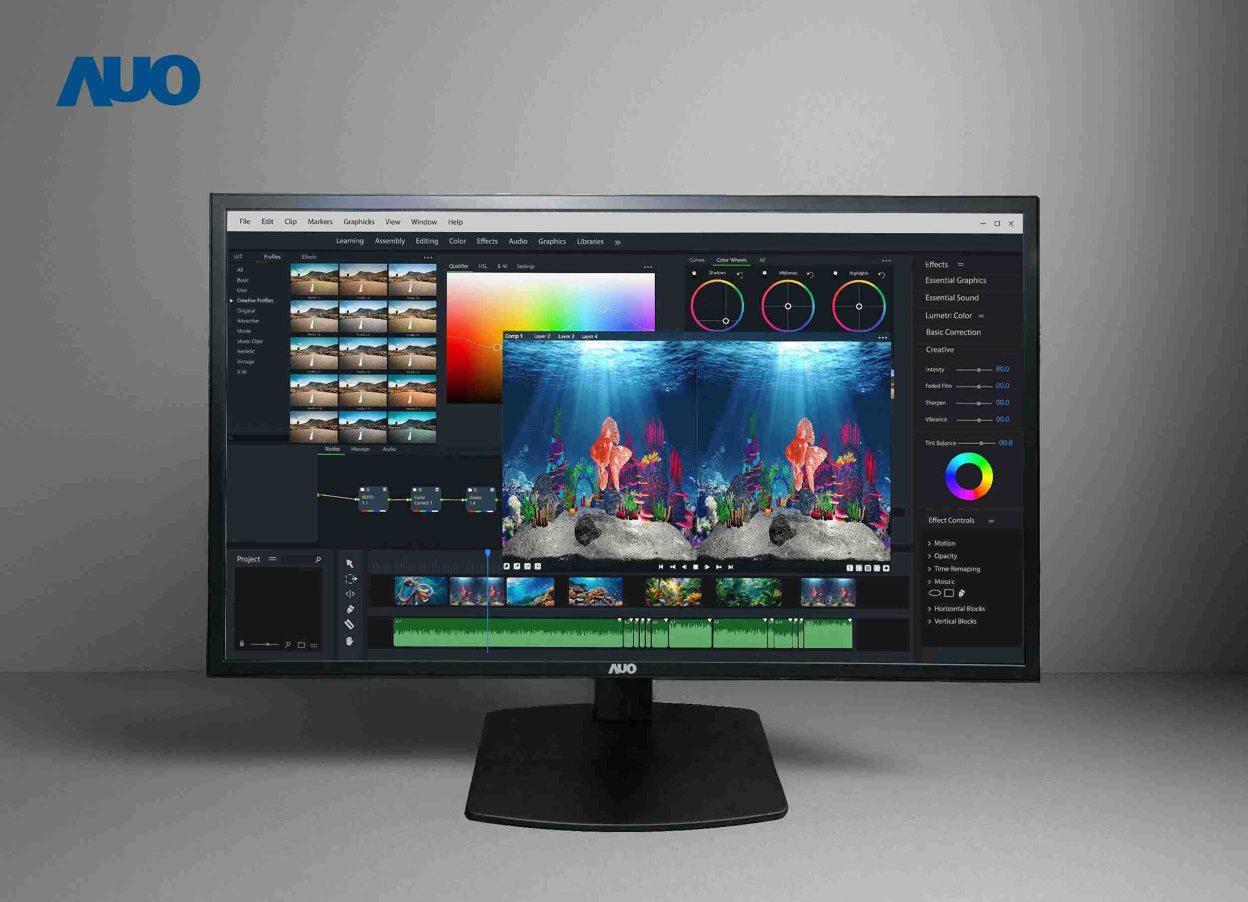 CG电子开发32吋2D/3D专业桌上型显示器，，拥有8K4K超高分辨率，，并以低串扰算法优化3D显示效果，，，，搭载自动眼球追踪功能，，，能实时调整3D图像，，，进行实时2D与3D无缝共存窗口，，提供图像设计工作者突破二维接口的崭新工作氛围与效率